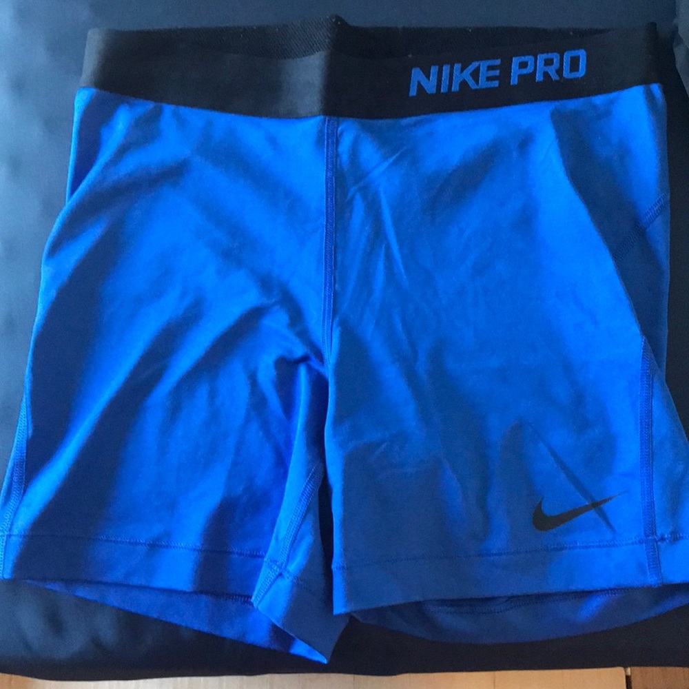 Blue nike spandex